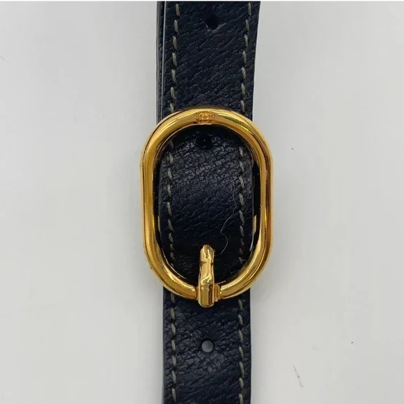 Auth WEEKEND DEAL GUCCI GG Sherry Line PVC Leather Black Drawstring Shoulder Bag - Picture 15 of 17